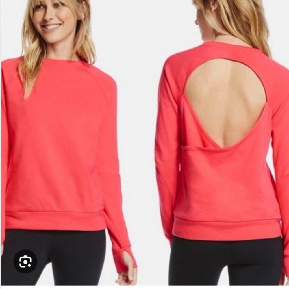 Fabletics criss cut black top XL